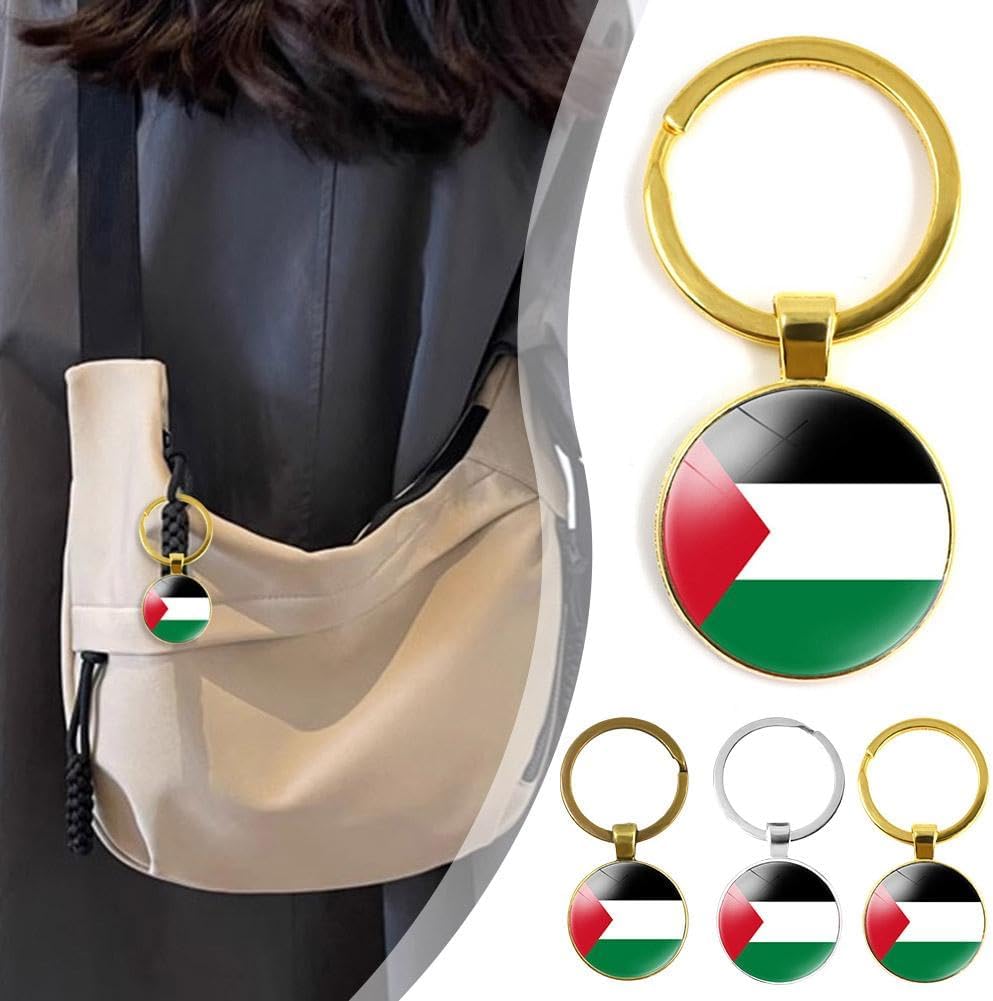 Palestinian Flag Keychain - Show Your Love for Palestine and Identify Your Belongings Easily - Durable and Practical Accessory for Men and Women