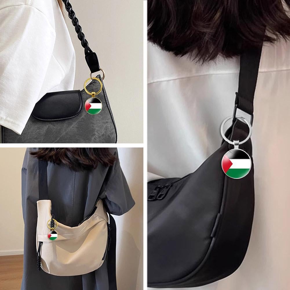 Palestinian Flag Keychain - Show Your Love for Palestine and Identify Your Belongings Easily - Durable and Practical Accessory for Men and Women