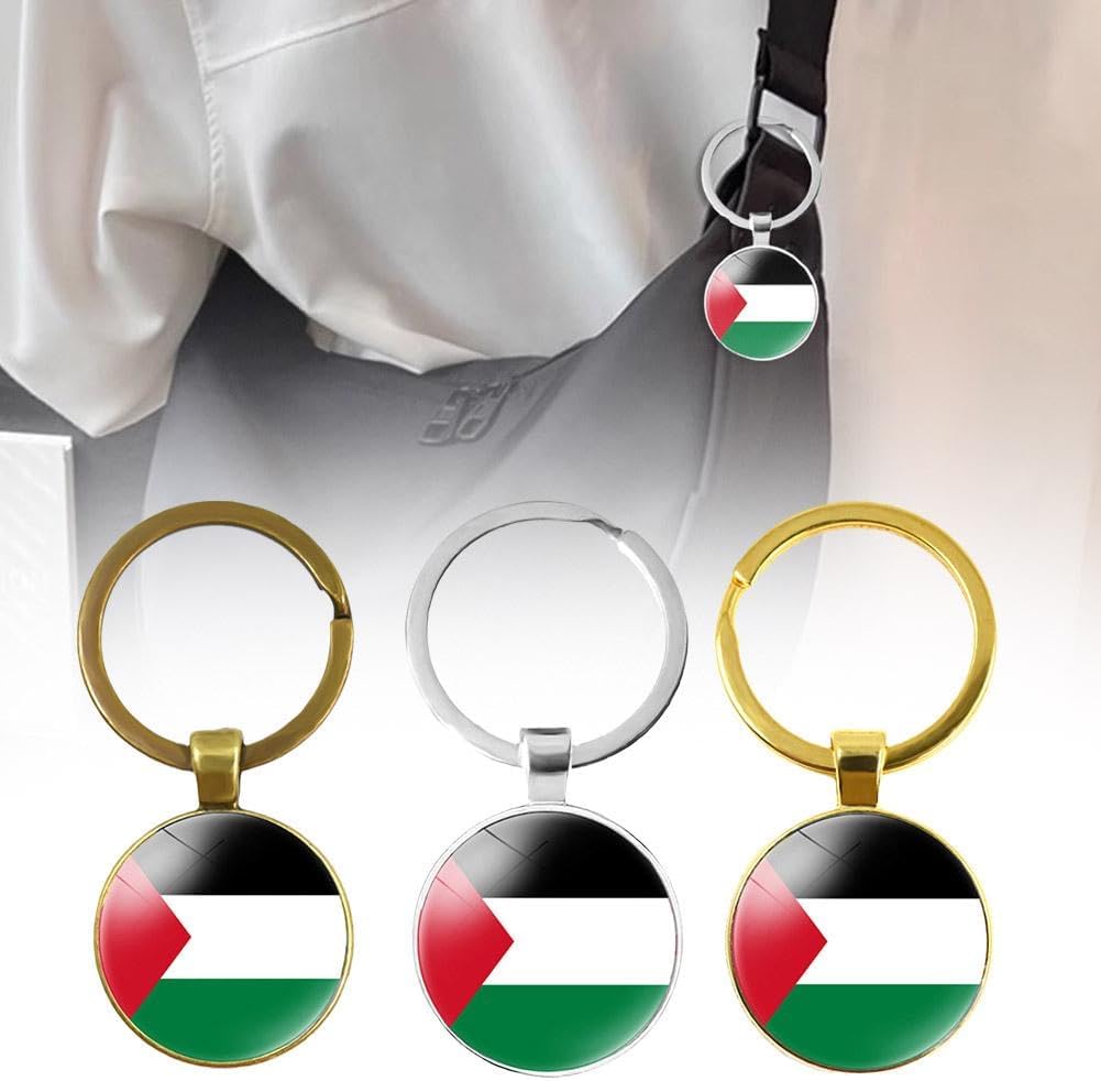 Palestinian Flag Keychain - Show Your Love for Palestine and Identify Your Belongings Easily - Durable and Practical Accessory for Men and Women